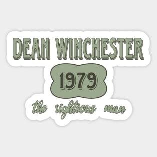 Dean Winchester Vintage Quote Sticker